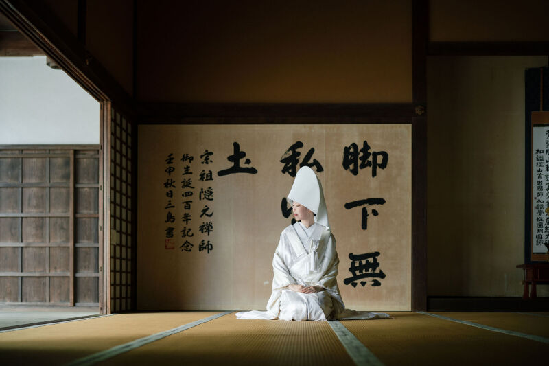 ゆったり萬福寺で花嫁衣裳2着撮影