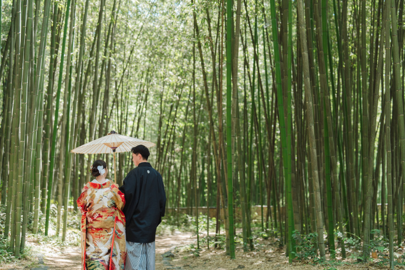 大覚寺前撮りもいいですよ