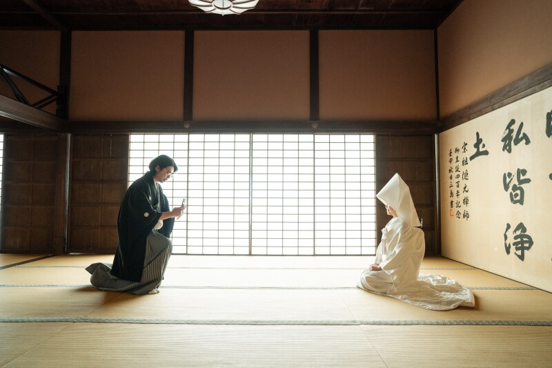 夏から秋に、萬福寺前撮り