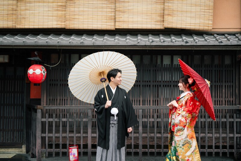 雨の日の祇園