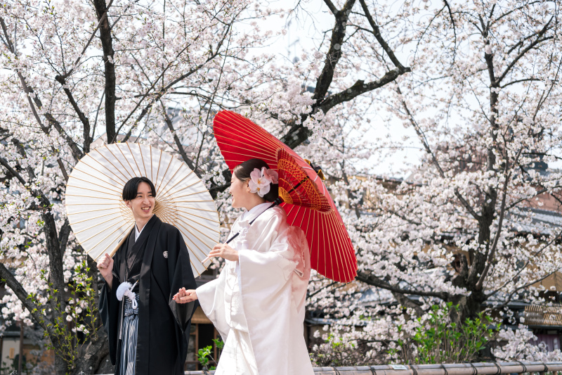 お寺と祇園で撮影