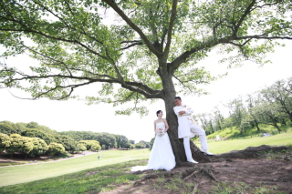 広大な広場で！