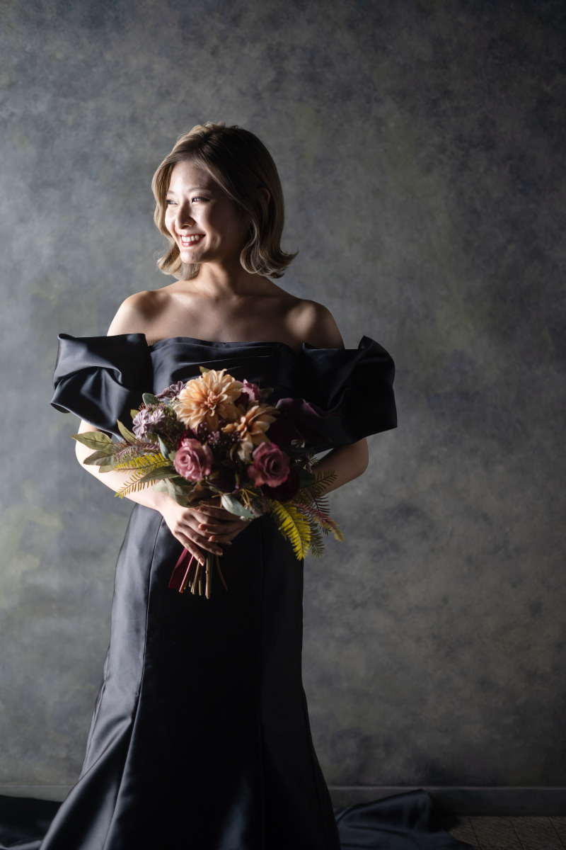 ソロウエディングカラードレス撮影