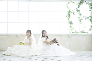 姉妹でフォトウェディング