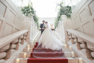 ラ・バンク・ド・ロアでの豪華なウェディングフォト