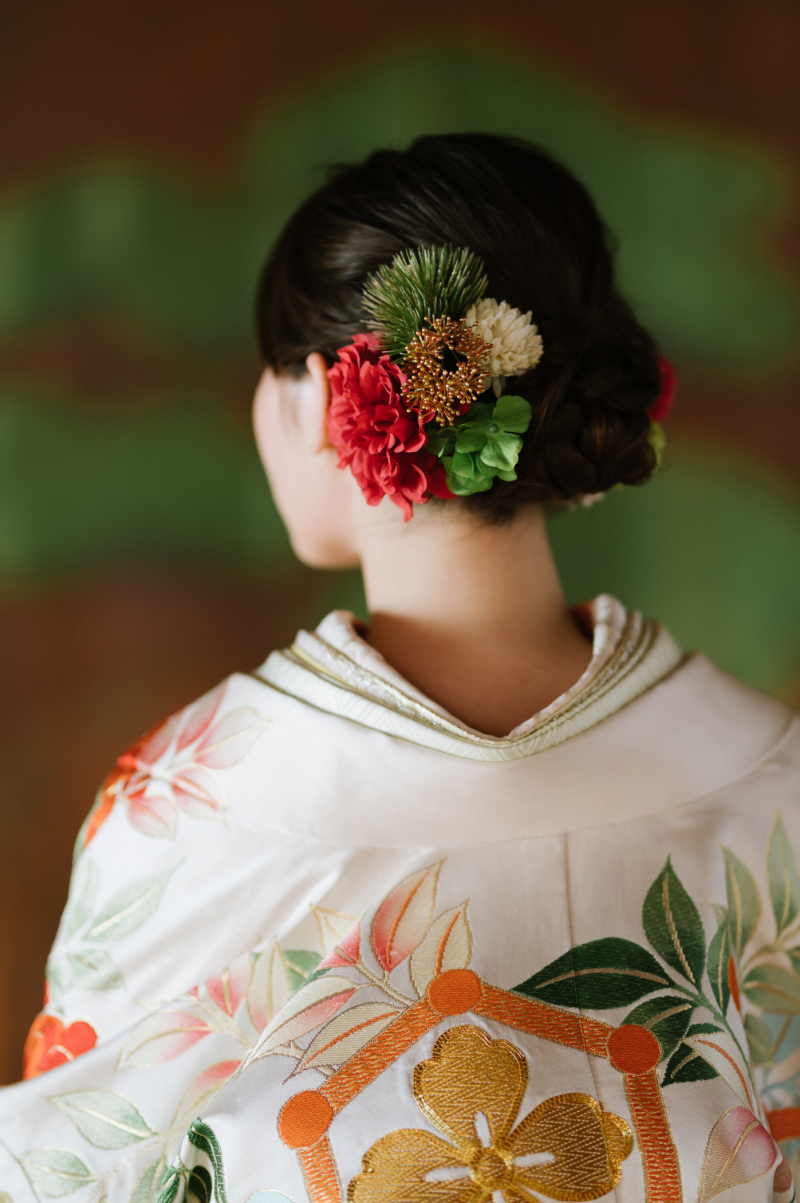 和装のヘアスタイルアレンジ