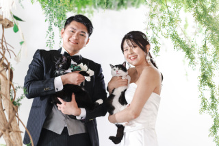 大切な猫ちゃんと一緒に♡にゃんにゃんフォトウェディング♪