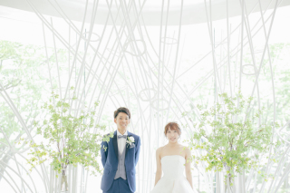 定禅寺通りをバックにチャペルフォトウェディング☆