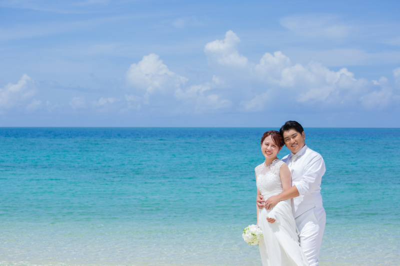 【夏のPhotoWedding♪】8月10時半撮影 チャペル&ビーチプラン☆
