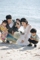 挙式の前に、家族の特別な時間。絆を感じるファミリーフォト