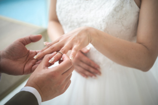 大切な指輪もしっかりと写真におさめます☆