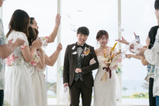 【退場演出】フェザーシャワー♪