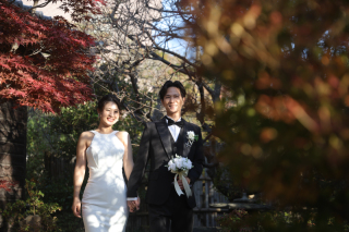 洋装で四季亭撮影