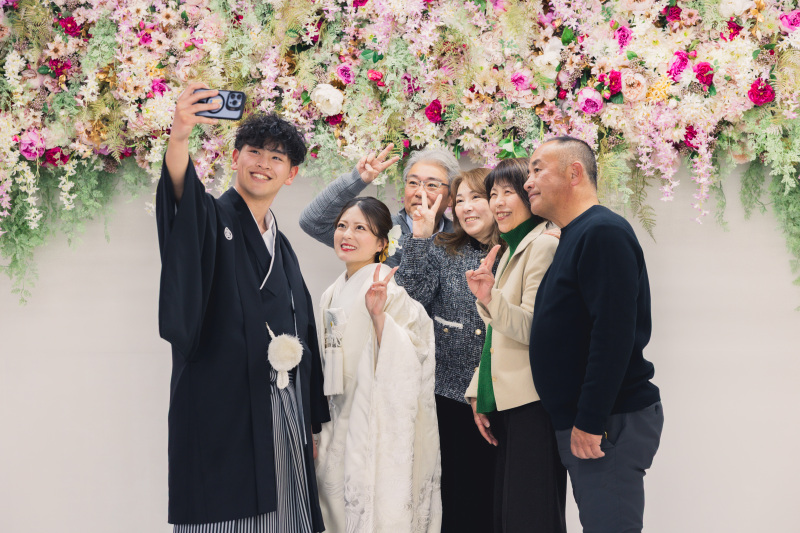 ご家族と一緒に撮影