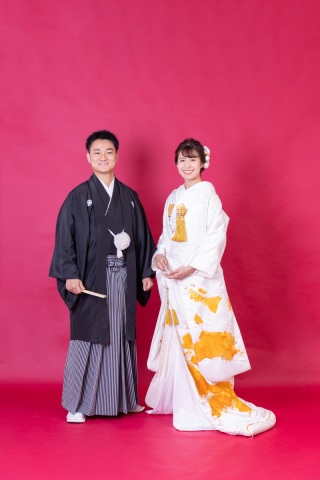 《和装コーデ》白無垢&times;ゴールド和装小物♡