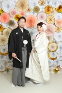 ペーパーファンと折り鶴カーテン♥