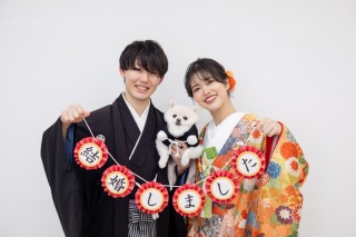 【大切なペットと♡】ワンちゃんとの撮影も承ります！