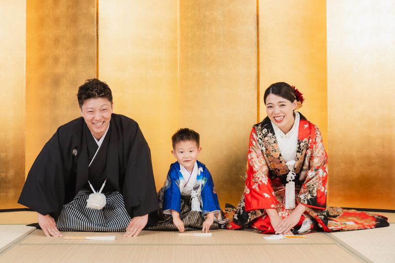お子様の七五三と一緒に撮影♡