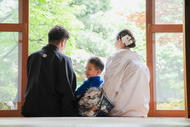 お子様の七五三と一緒に撮影♡