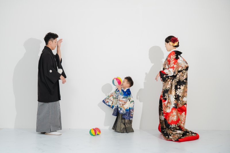 お子様の七五三と一緒に撮影♡