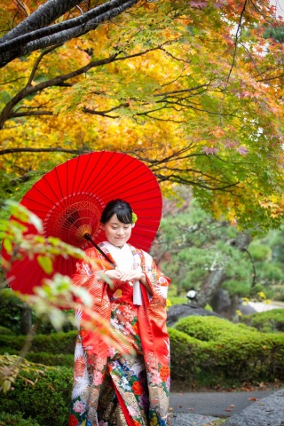 11/25の【見浜園】の紅葉状況✨