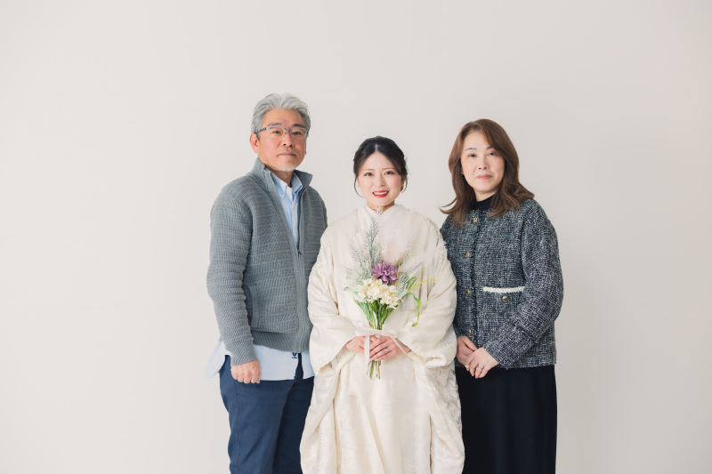 ご家族と一緒に撮影