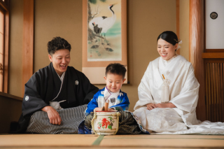 お子様の七五三と一緒に撮影♡