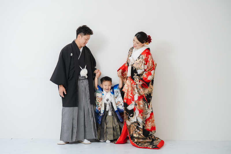 お子様の七五三と一緒に撮影♡