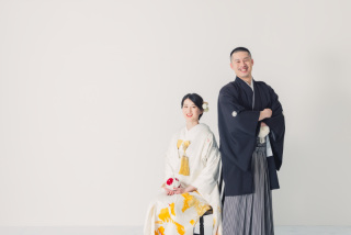 スタジオで和洋撮影