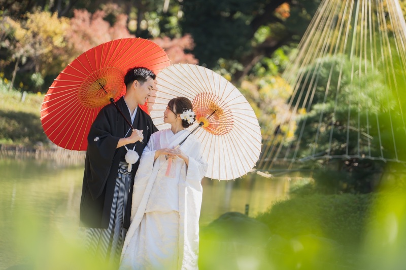 肥後細川庭園の紅葉