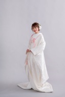 白無垢&times;ピンクコーディネート♬