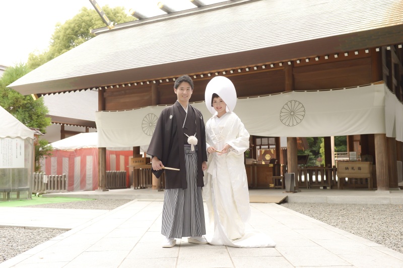 神社×白無垢×かつら♪