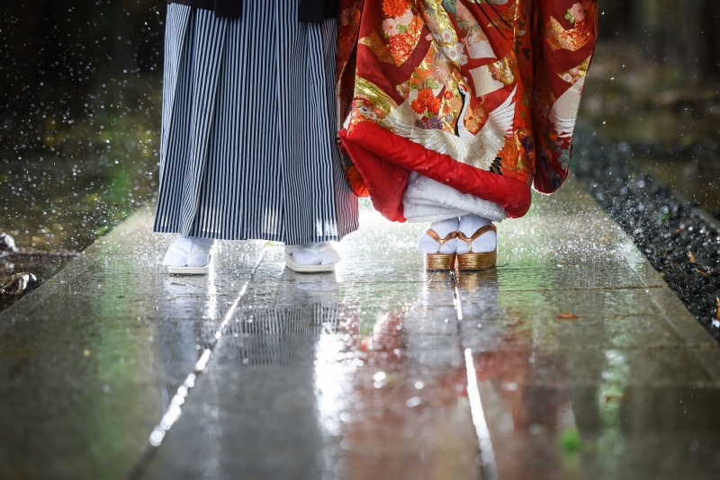 心配なし！雨の中での撮影☂