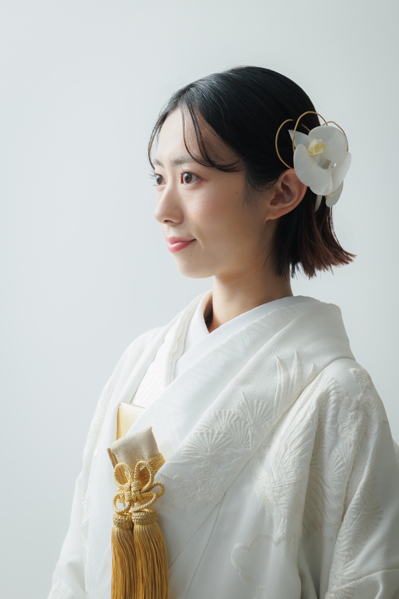 短めヘアさんの和装ヘア♪