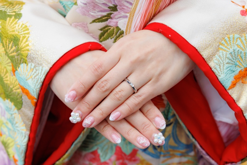 《和装ヘア＆ネイル》ポップでかわいい！ツインおだんご♡