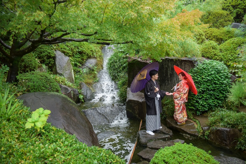 雨の日の目白庭園☂