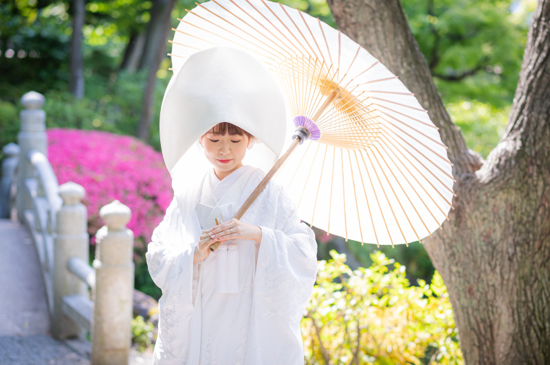 ≪花嫁の定番♡≫綿帽子ショットのご紹介