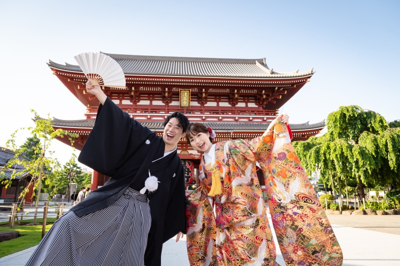 浅草街並み+旧安田庭園での撮影をご紹介✨