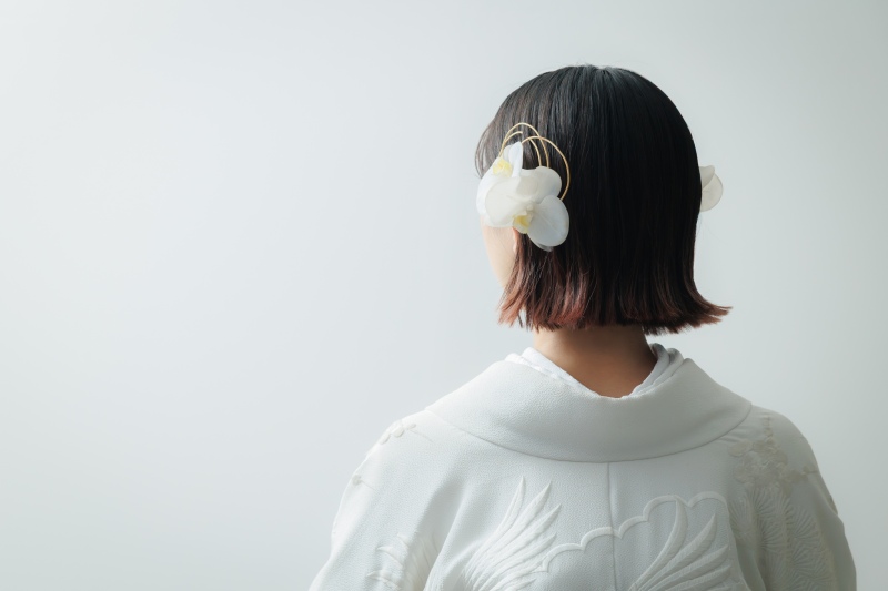 短めヘアさんの和装ヘア♪