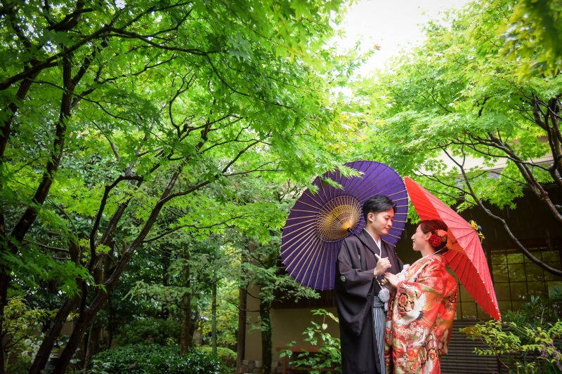 雨の日の目白庭園☂