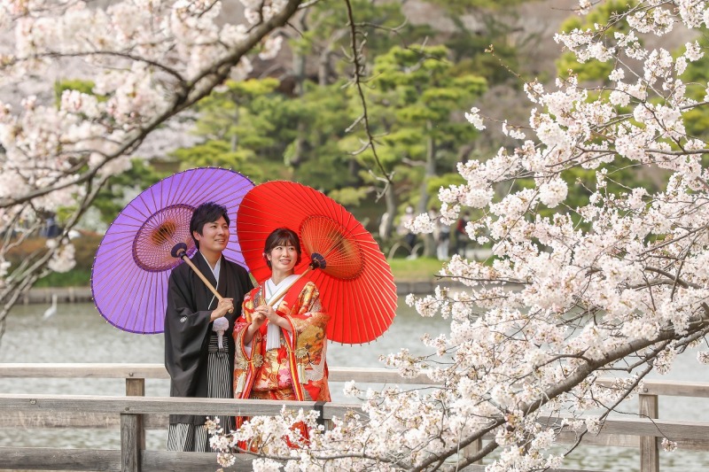 三渓園が和装前撮りとして注目されるのは『日本庭園』+重要文化財の建築物なんです!