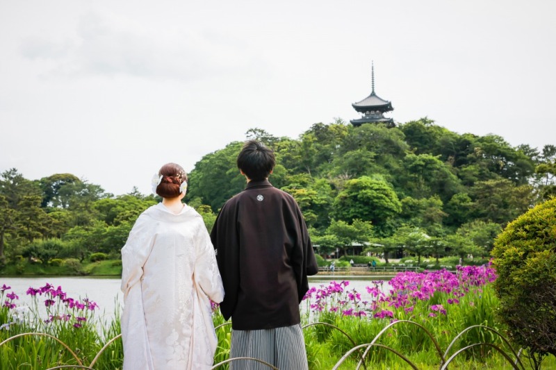三渓園が和装前撮りとして注目されるのは『日本庭園』+重要文化財の建築物なんです！