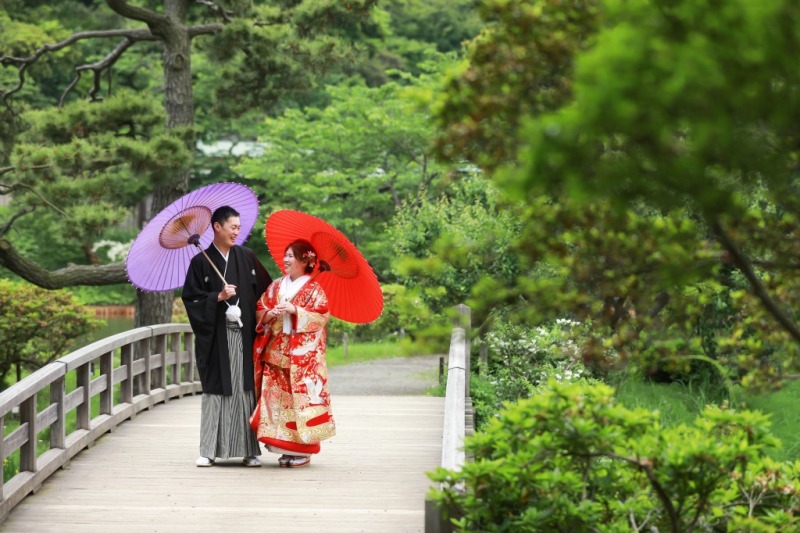 三渓園が和装前撮りとして注目されるのは『日本庭園』+重要文化財の建築物なんです！