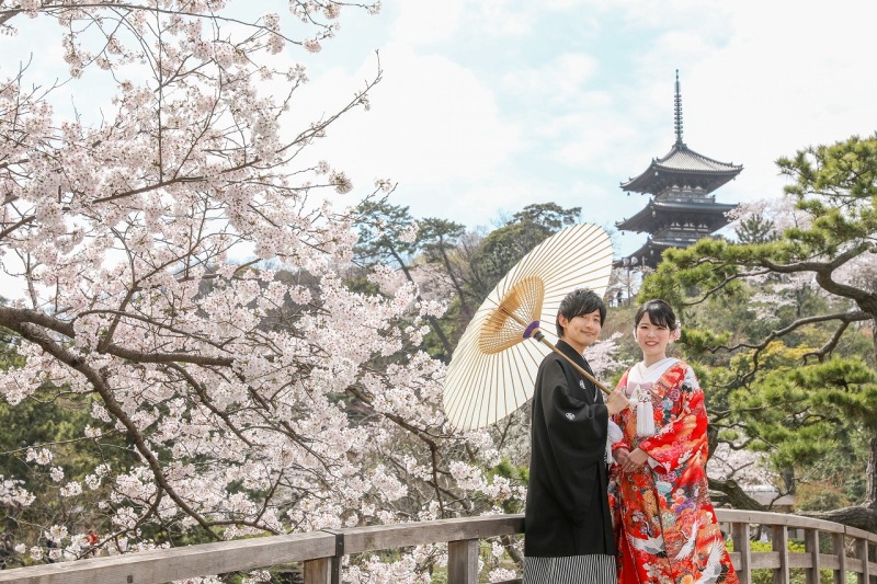 三渓園が和装前撮りとして注目されるのは『日本庭園』+重要文化財の建築物なんです!