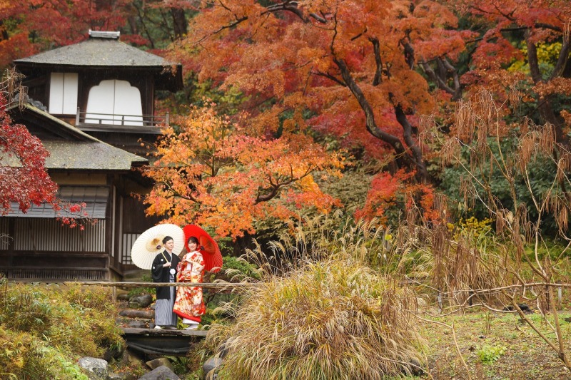 三渓園が和装前撮りとして注目されるのは『日本庭園』+重要文化財の建築物なんです！