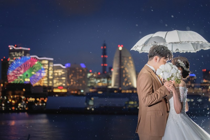 雨の日の撮影ってどう?☔《洋装で叶えるロマンチックな前撮り》