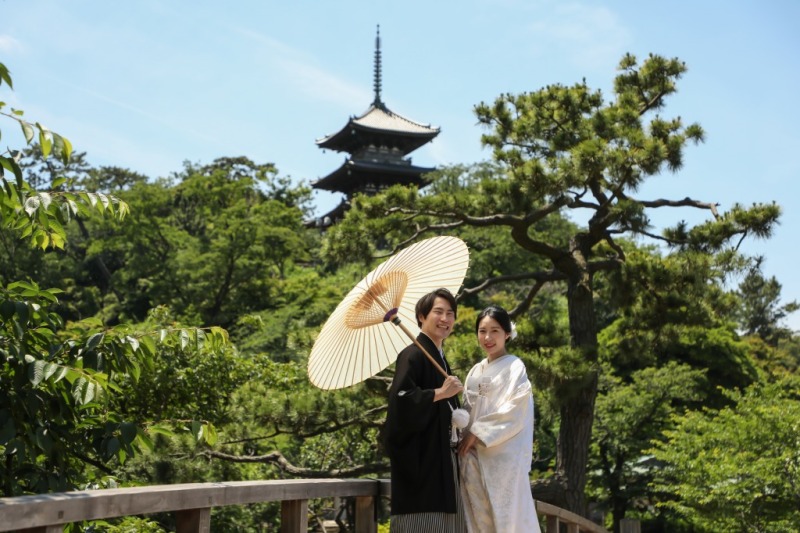 三渓園が和装前撮りとして注目されるのは『日本庭園』+重要文化財の建築物なんです！