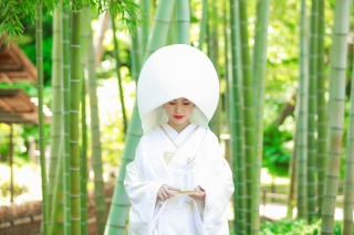 ≪三渓園での和装アジサイ撮影≫和装弐点プラン白無垢&色打掛90,000円コミコミ