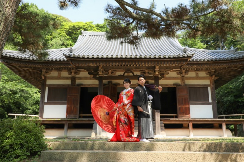 三渓園が和装前撮りとして注目されるのは『日本庭園』+重要文化財の建築物なんです!