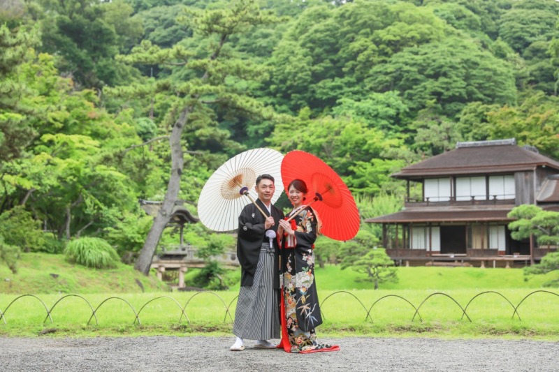 三渓園が和装前撮りとして注目されるのは『日本庭園』+重要文化財の建築物なんです！